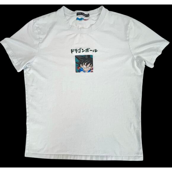 Dragon Ball Z x Peacebird White Graphic Tee 2XL | Goku Rare Anime T-Shirt - Picture 12 of 15